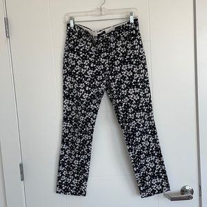 BR Black and White Floral Sloan Pant